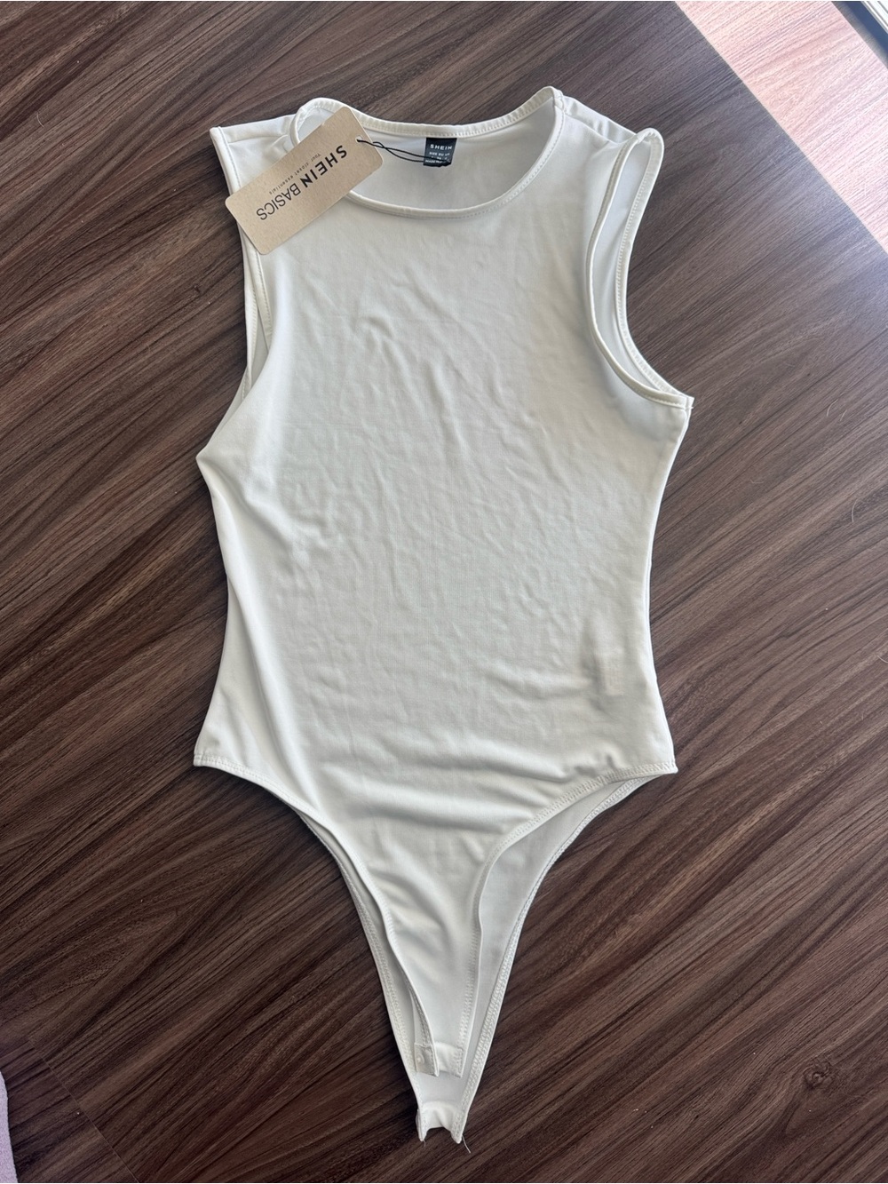 SHEIN | White Bodysuit | Size Small | NWT